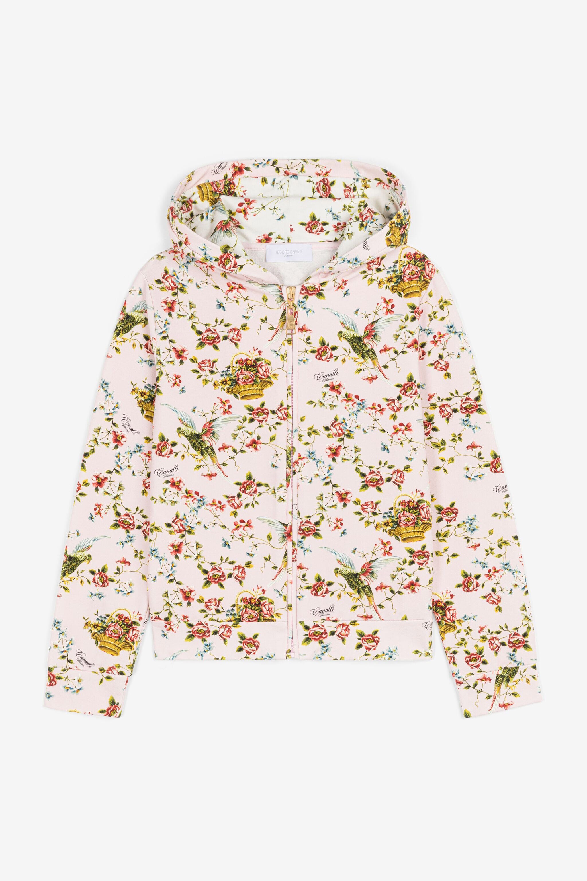 JU Hoodie mit Blumendruck JU Hoodie mit Blumendruck Rosa OJT917-1Z002