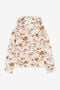 JU Floral-print zip-up hoodie JU Floral-print zip-up hoodie Pink OJT917-1Z002