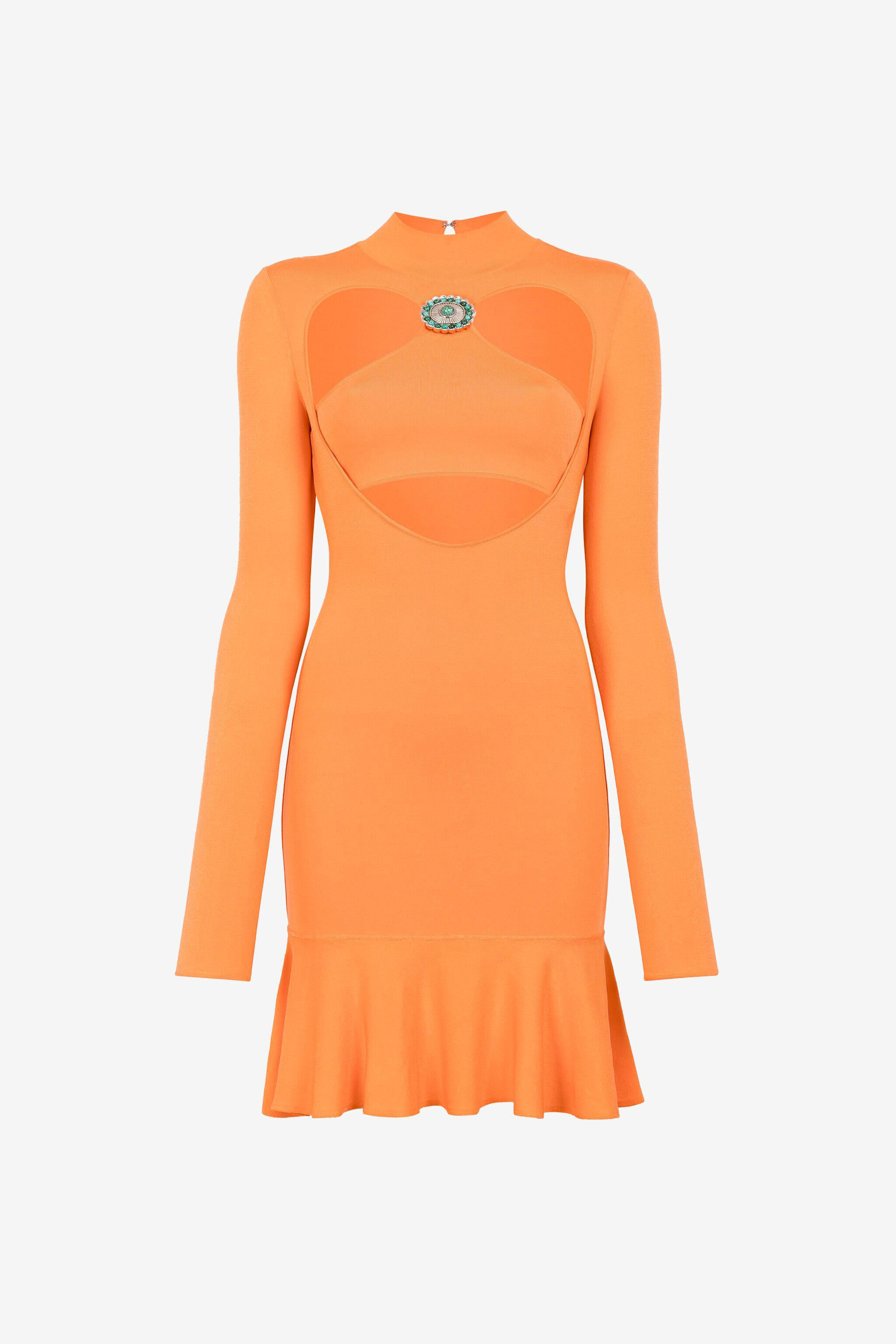 RC Mini-Kleid mit Cut-Out RC Mini-Kleid mit Cut-Out Orange RKM106-MG011