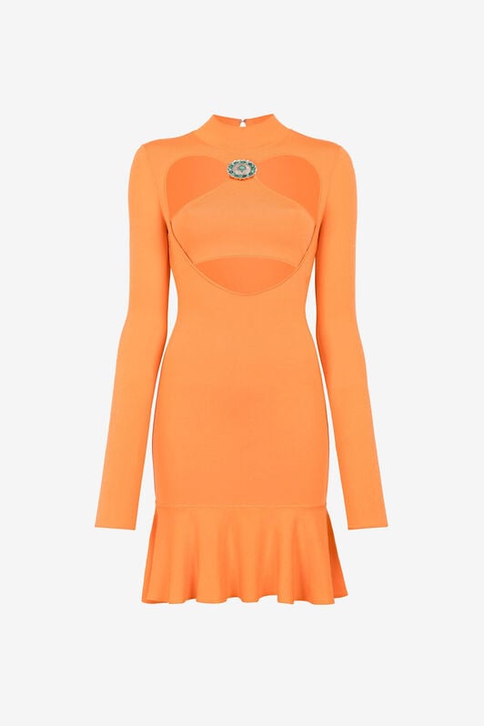 RC Mini-Kleid mit Cut-Out RC Mini-Kleid mit Cut-Out Orange RKM106-MG011