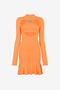 RC Mini-robe évasée à découpes sur le buste RC Mini-robe évasée à découpes sur le buste Orange RKM106-MG011