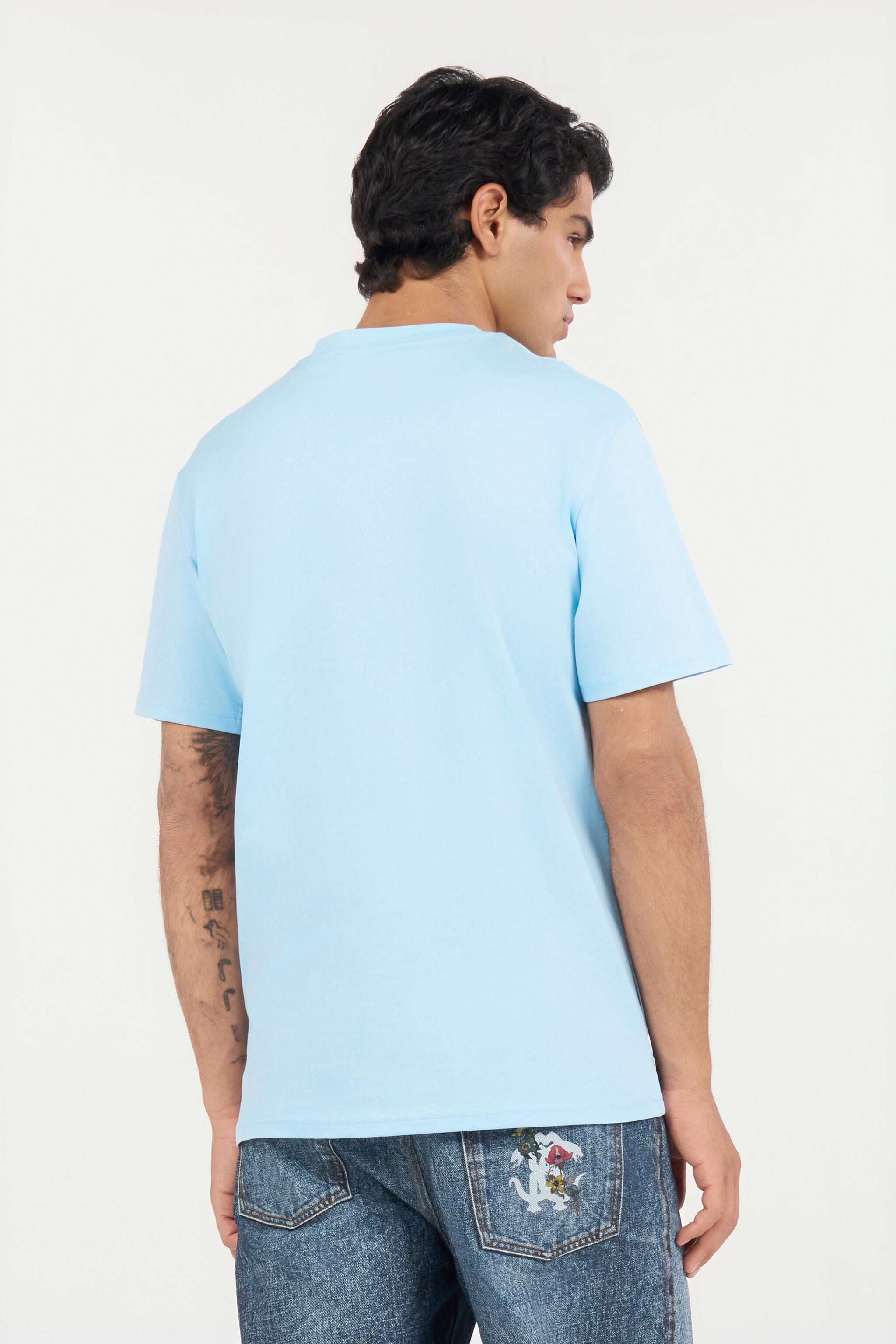 RC Light Blue T-Shirt with Monogram RC RC Light Blue T-Shirt with Monogram RC LIGHT BLUE QOT60D-JD060