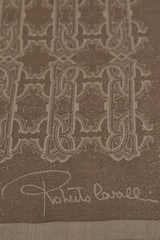 RC Roberto Cavalli Stole with RC MONOGRAM print RC Roberto Cavalli Stole with RC MONOGRAM print Light Brown SYI00C-5IL61