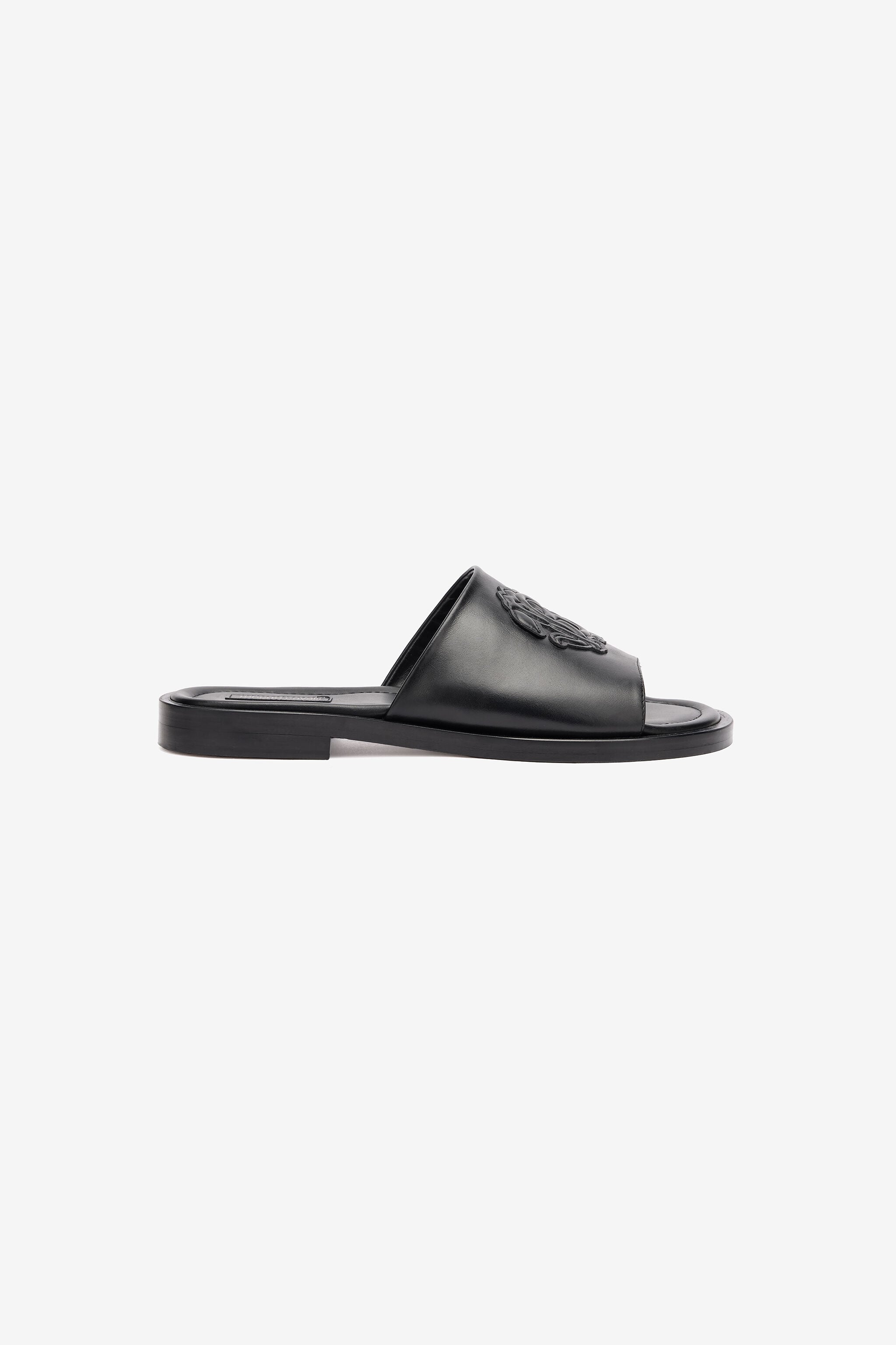 RC Slides With Mirror Snake Monogram RC Slides With Mirror Snake Monogram Black URS026-PZA90