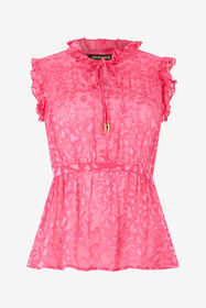 RC Pink Tone-On-Tone Leopard Shirt IBISCUS SOT71C-6D003
