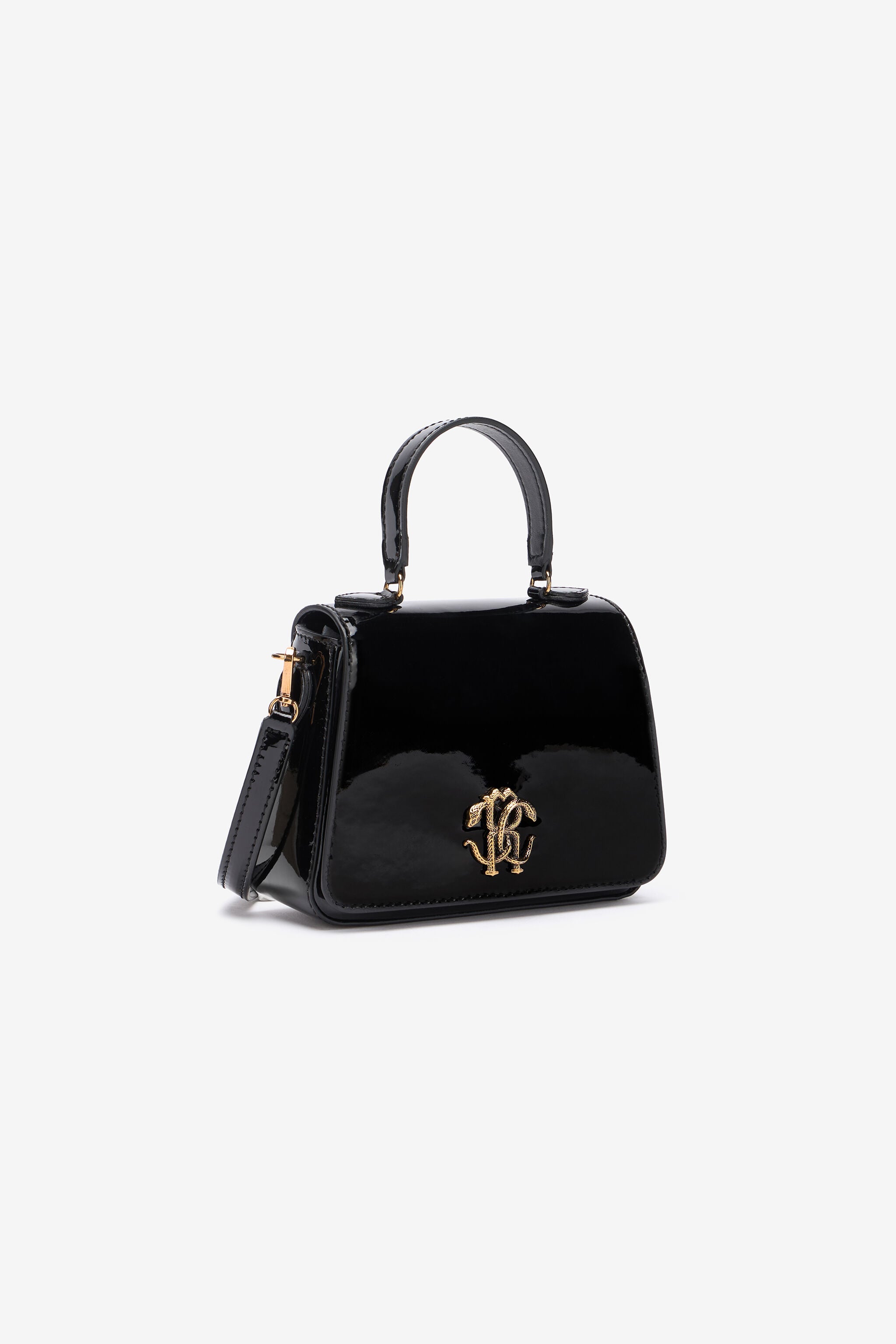 JU Mini Bag With Mirror Snake Monogram JU Mini Bag With Mirror Snake Monogram BLACK UJB00B-ABJ04