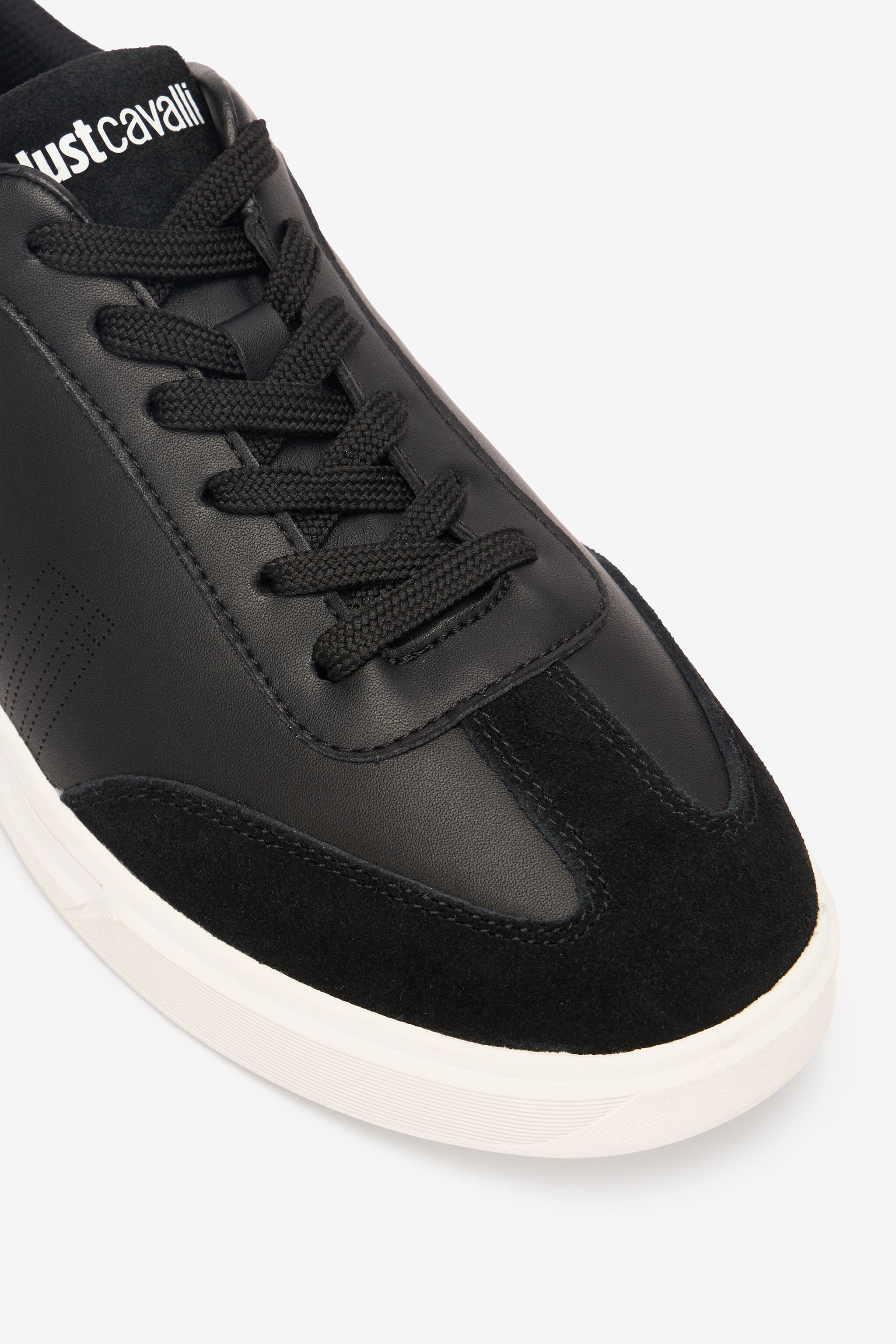 JC Sneakers With Perforated Logo JC Sneakers With Perforated Logo Black UFS017-UF292