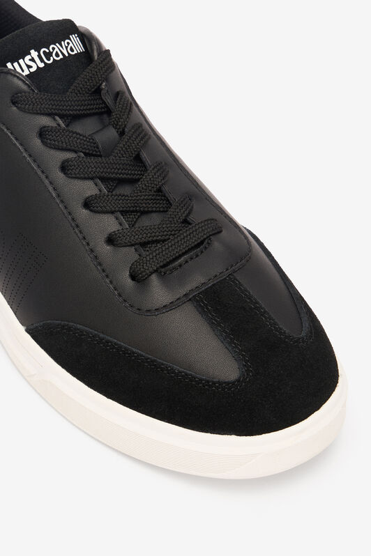 JC Sneakers With Perforated Logo JC Sneakers With Perforated Logo Black UFS017-UF292