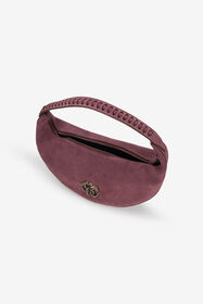 RC Burgundy Soft Shoulder Bag With RC Monogram BURGUNDY TOB00B-PZ563