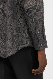 RC Camicia Stampa Python BLACK SOT70I-LG001