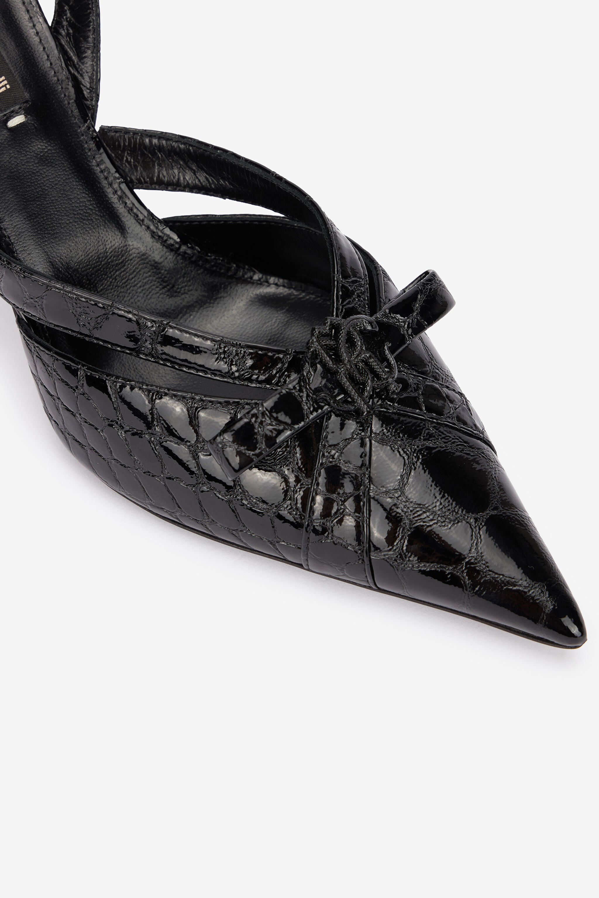 RC Crocodile Slingbacks RC Crocodile Slingbacks Black UKS010-PZV97