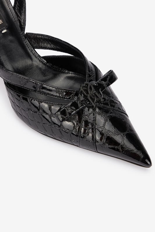 RC Crocodile Slingbacks RC Crocodile Slingbacks Black UKS010-PZV97