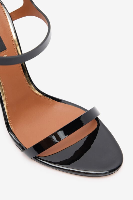 RC Black Patent Leather Sandal With RC Monogram RC Black Patent Leather Sandal With RC Monogram Black UWS022-PZV00