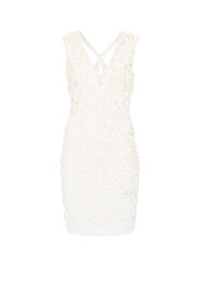 RC Sequin-Embellished Mini Dress White GWR148-HR005