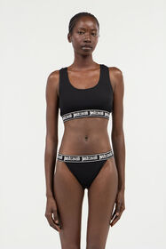 JC Reggiseno Nero Con Fascia Logo BLACK UFU006-UF203
