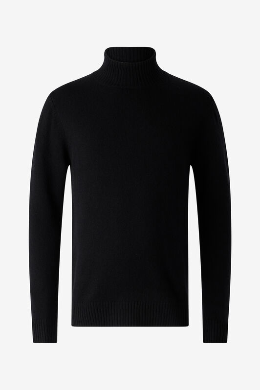 RC Maglione Con Collo A Lupetto In Lana Nero POM60F-MQ001