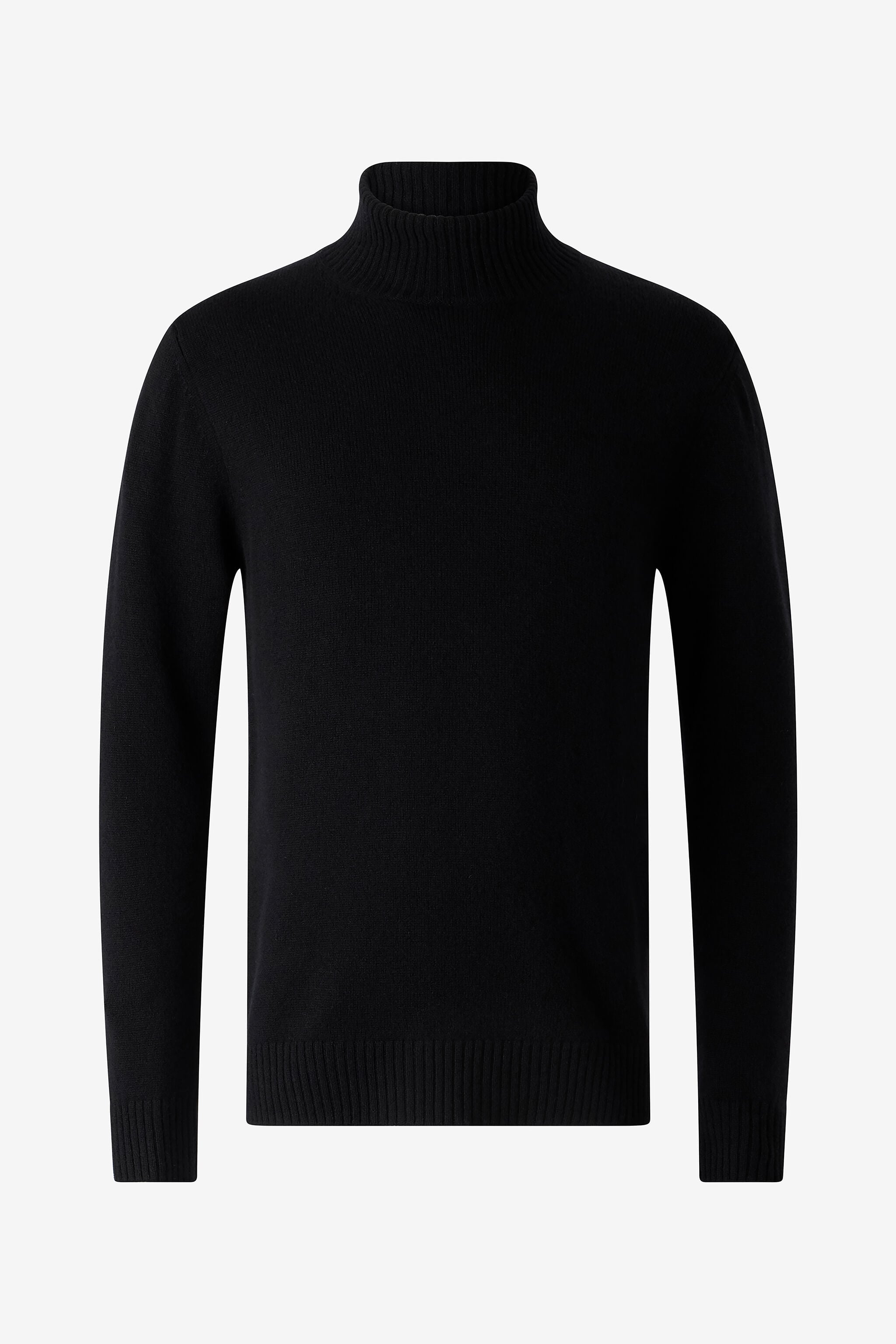 RC Maglione Con Collo A Lupetto In Lana Nero POM60F-MQ001