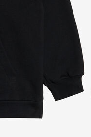 JU Cotton Sweatshirt With Roses BLACK UJT69B-CF050