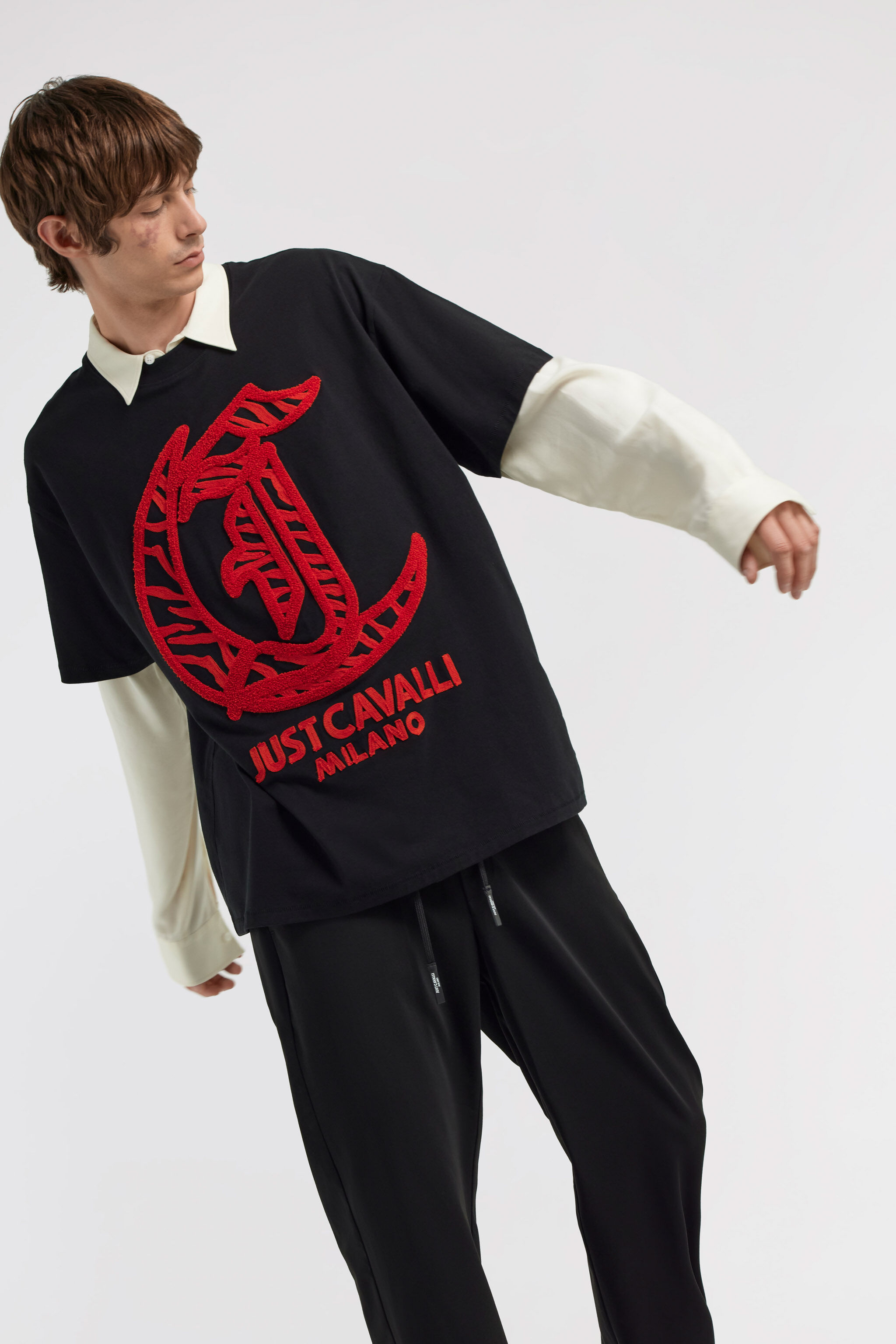 Just Cavalli T-shirt in Black for Men | Roberto Cavalli®