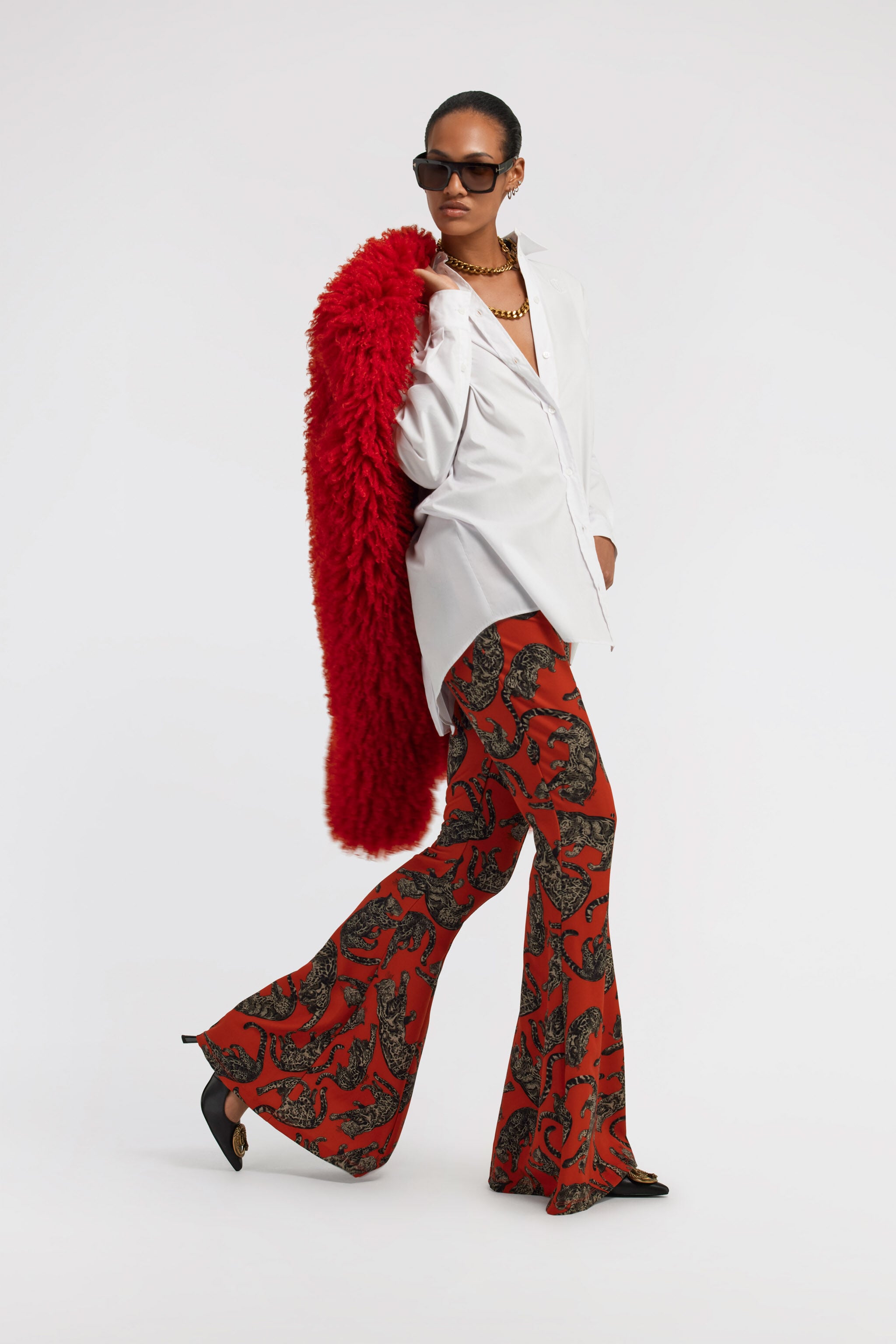 JC Just Cavalli Pants JC Just Cavalli Pants Red TFT088-TF118