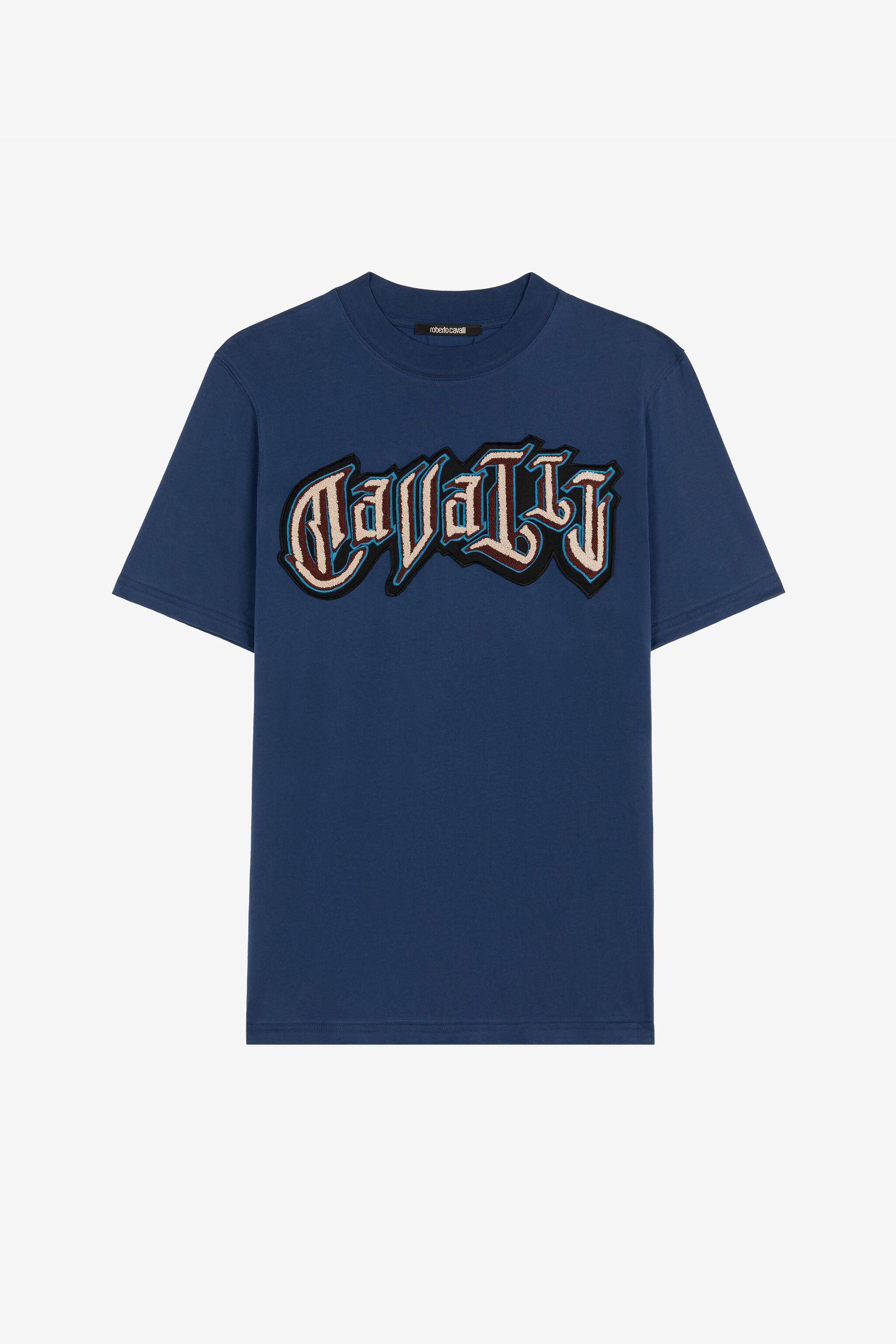 RC Logo print cotton T-shirt RC Logo print cotton T-shirt Dark blue QRT61C-JD060