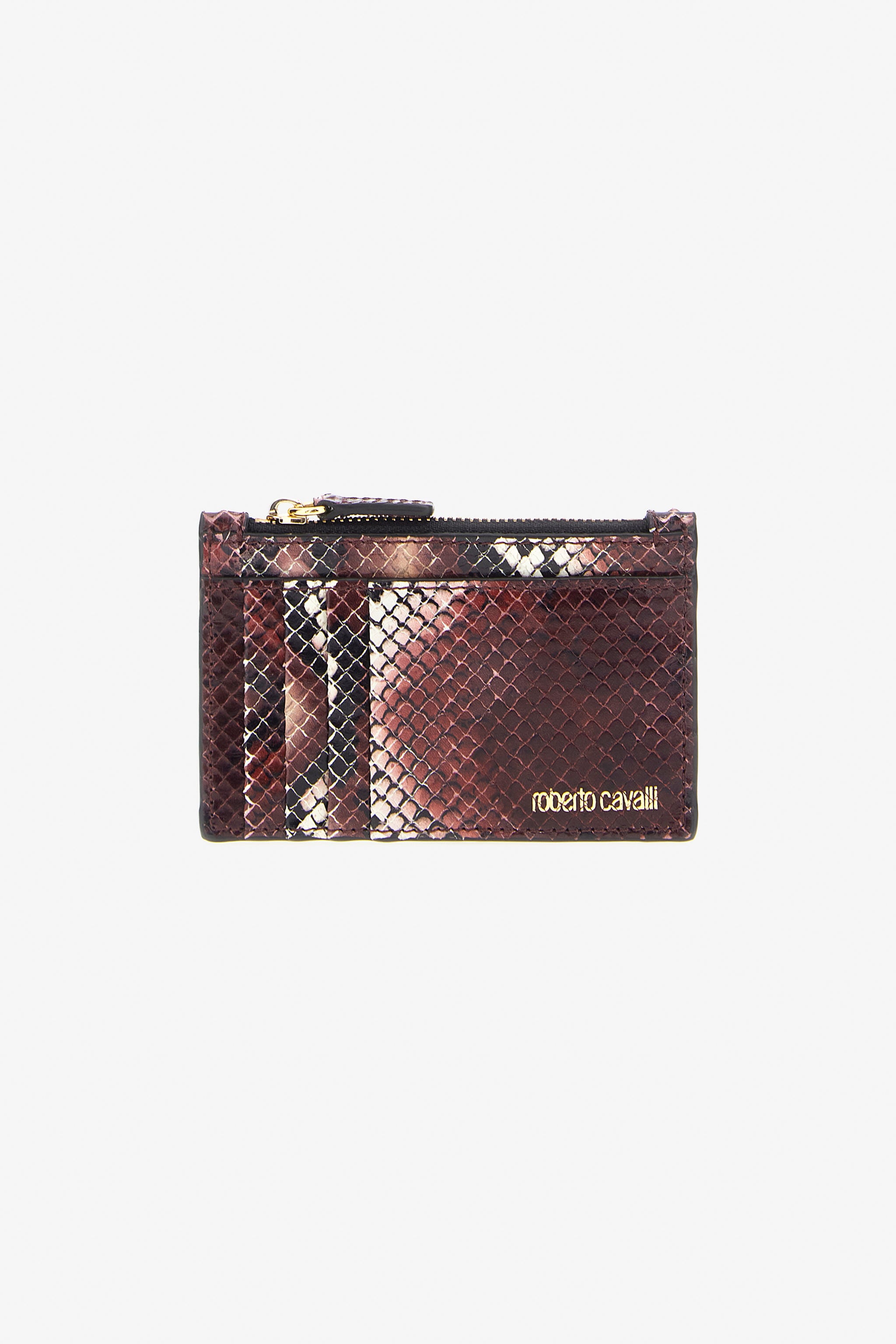 RC Logo-print leather card holder Purple TKA005-PZ02S