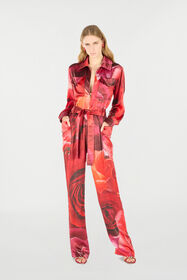 RC Rose-Print Shirt-Style Jumpsuit RC Rose-Print Shirt-Style Jumpsuit Red UKT100-RYN48