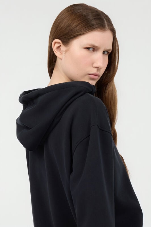 RC Black Hoodie Sweatshirt with RC Monogram Logo RC Black Hoodie Sweatshirt with RC Monogram Logo BLACK POT69C-CF054