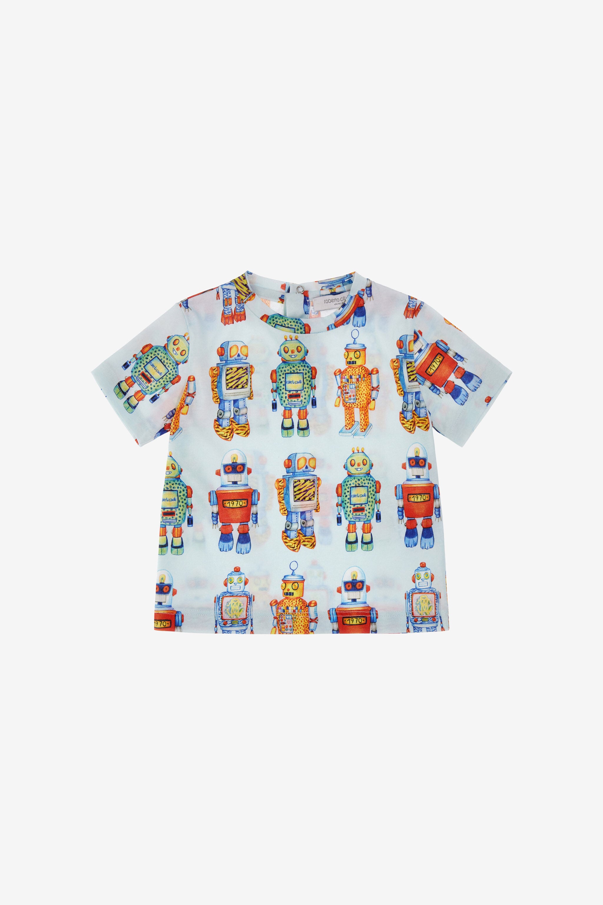 JU Bedrucktes T-Shirt JU Bedrucktes T-Shirt Hellblau SJT611-JFI71