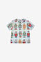 JU Robot Print T-Shirt JU Robot Print T-Shirt Light blue SJT611-JFI71