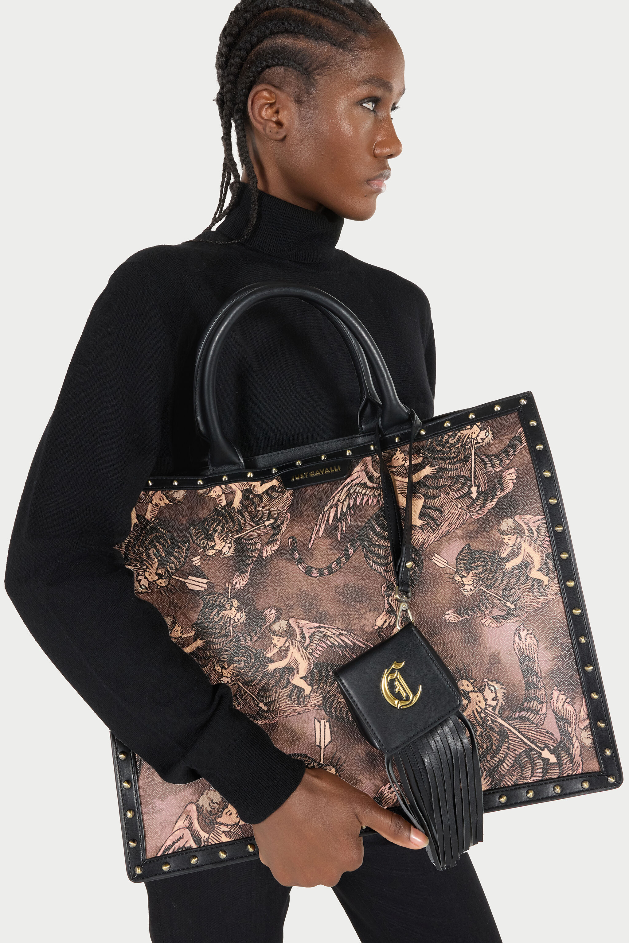 JC Borsa shopping con borchie JC Borsa shopping con borchie Marron SFB183-SF678