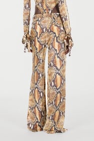RC Python Print Trousers Brown UWT201-4QN93