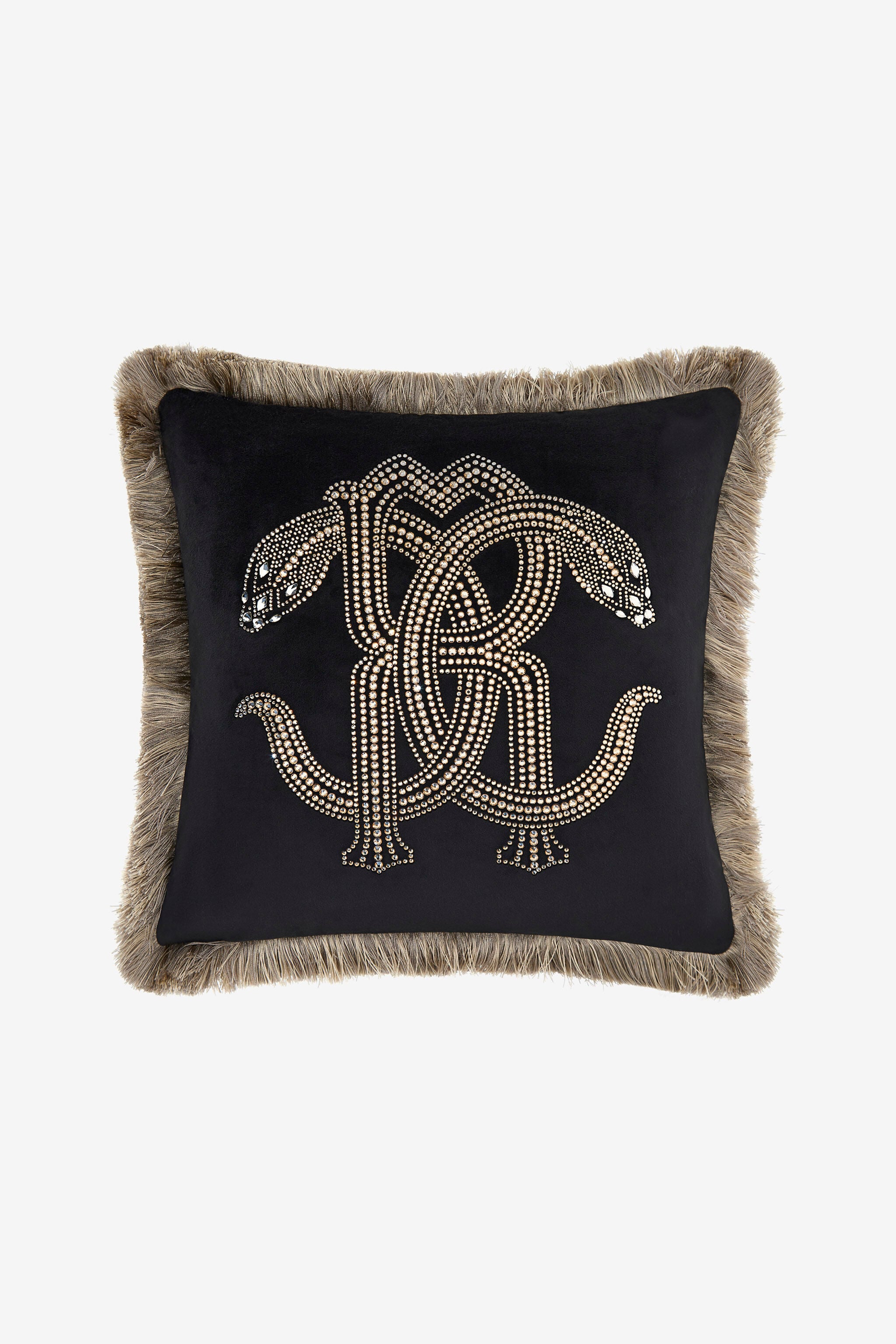 HO Cushion Crystal Snakes 40x40 HO Cushion Crystal Snakes 40x40 Black RALM38-IM038