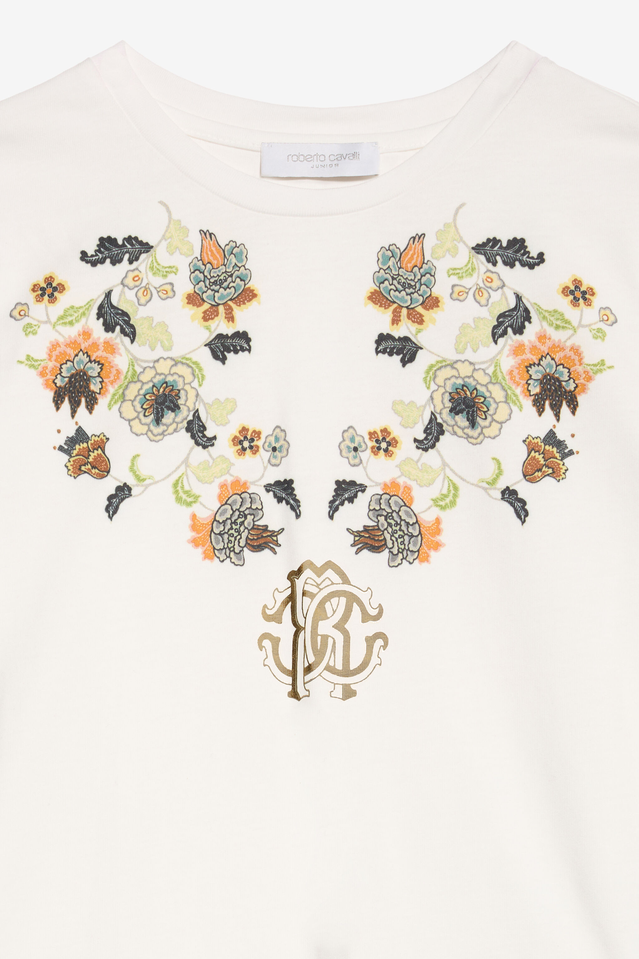 JU Floral Cotton T-Shirt IVORY XJT62R-JD001