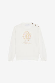 JU Sweatshirt With RC Monogram And Logo White UJM60A-MG001