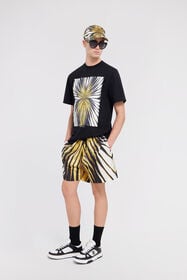 RC T-shirt avec imprimé artistique Noir TRT61A-JD060