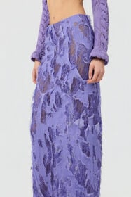 RC Falda de encaje con efecto desgastado LILAC XWT314-GG010