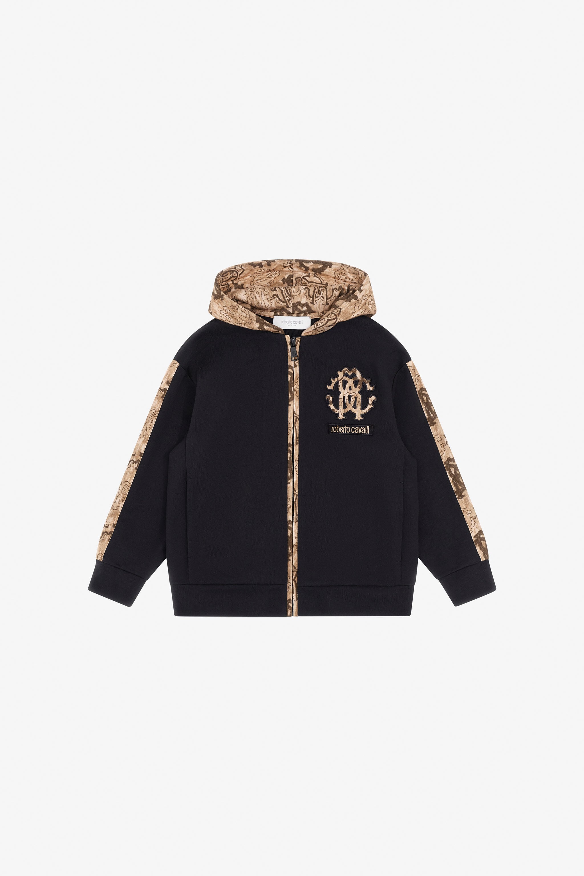 JU Baroque Zip-Up Hoodie JU Baroque Zip-Up Hoodie Black TJT66Q-CF050