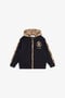 JU Baroque Zip-Up Hoodie JU Baroque Zip-Up Hoodie Black TJT66Q-CF050