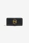 JC Cartera Con Cremallera Circundante Y Mirror Snake JC Cartera Con Cremallera Circundante Y Mirror Snake Negro UFP004-UF491