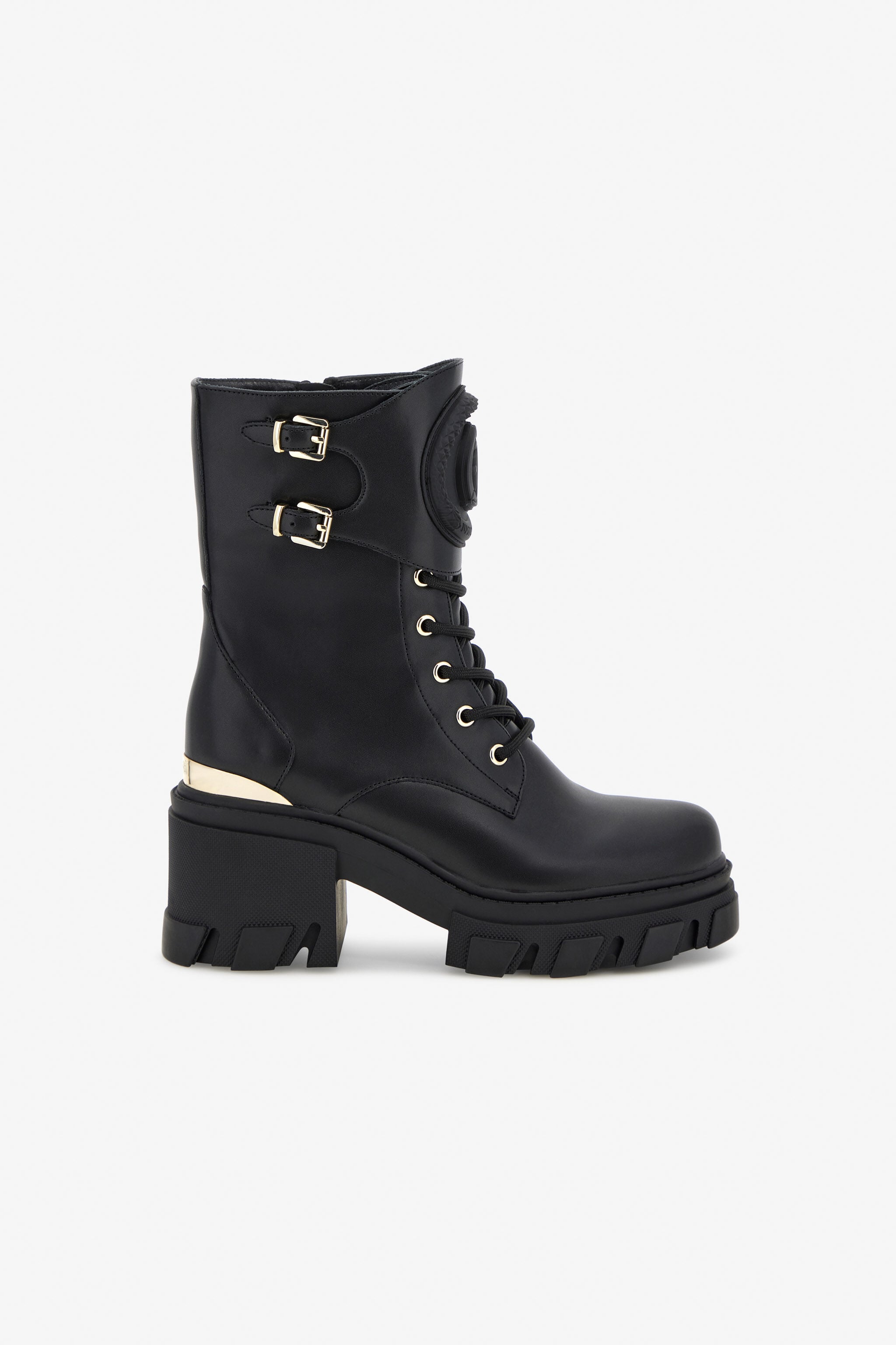 希少　JUST Cavalli サイドジップ　レザー　ハラコ　ショートブーツ43 Just Cavalli ankle boots in Black for Women | Roberto Cavalli®
