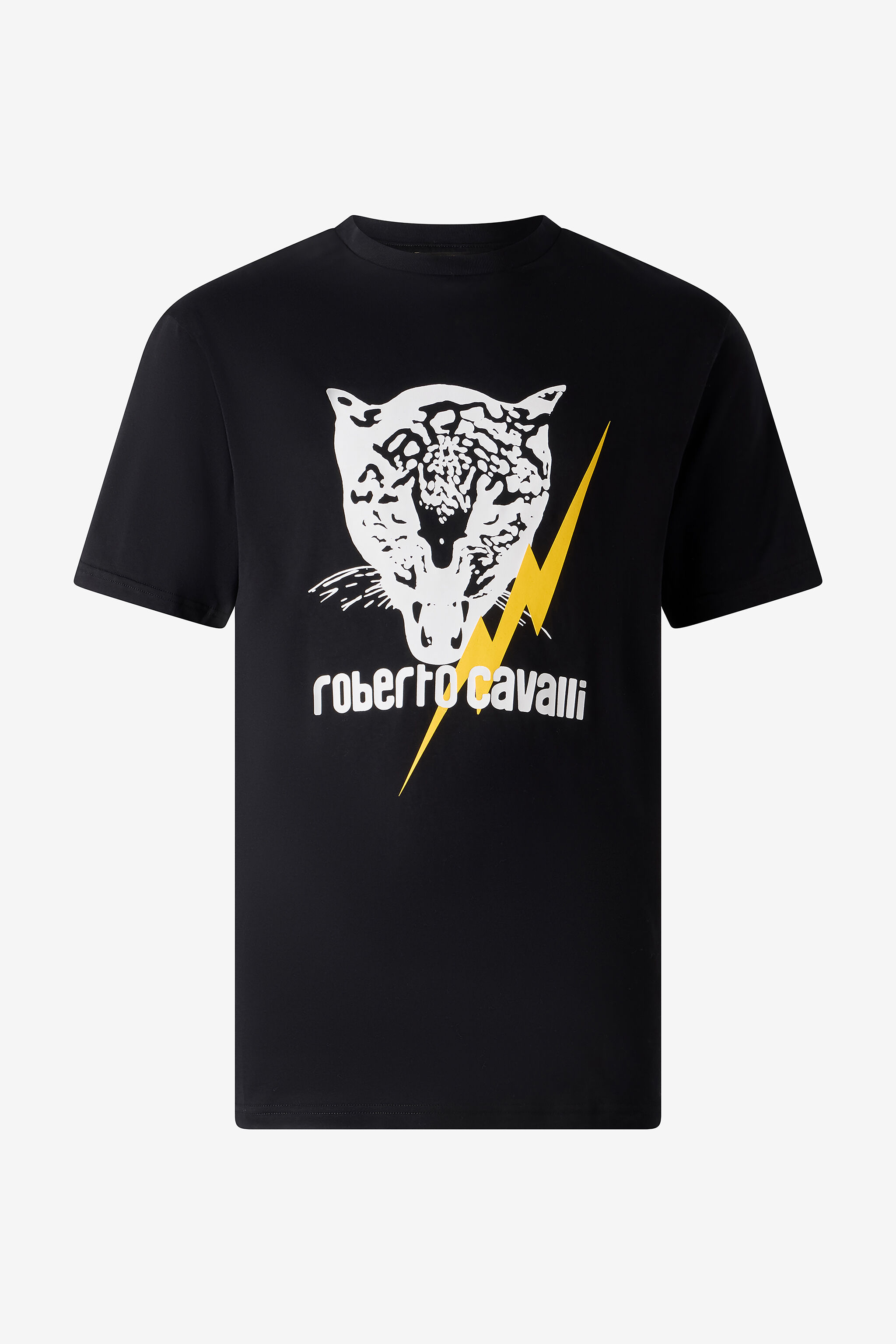 RC T-Shirt With Lightning Bolt And Jaguar RC T-Shirt With Lightning Bolt And Jaguar Black POT60B-JD060