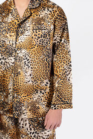 HO Pyjama en soie pour homme avec imprimé Jaguar Skin JAGUAR SKIN VALH08-IH017