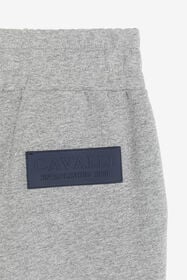JU Pantalon de survêtement à logo appliqué Gris PJT237-CF050