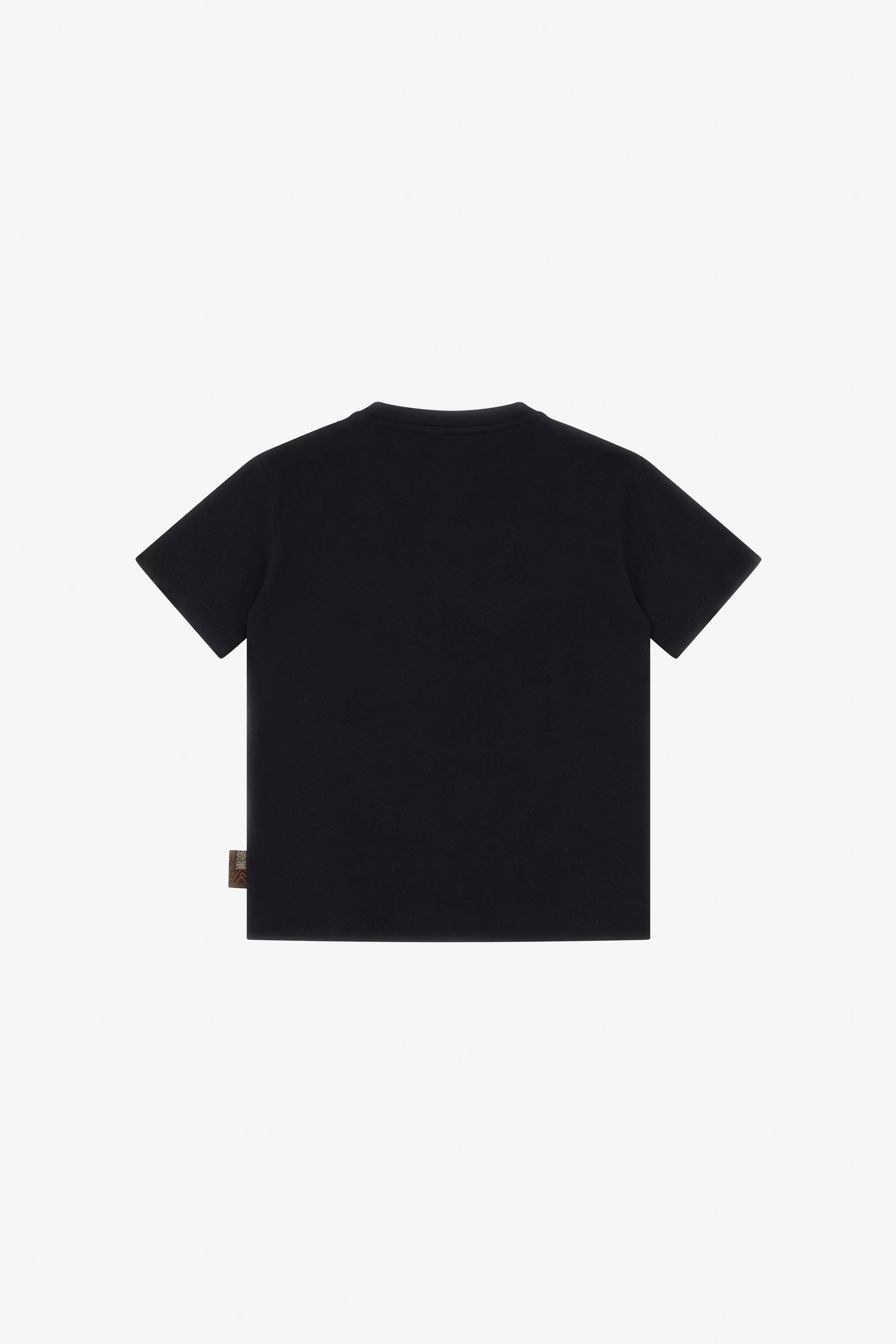 JU T-shirt con stampa tigre e logo Nero TJT60K-JD001