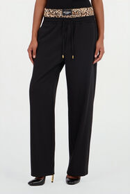 JC Leopard Skin Waist Joggers BLACK VFT147-VF226