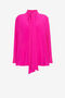 RC Tie-Neck Silk Top RC Tie-Neck Silk Top FUCHSIA OQT706-SY001
