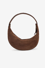RC Brown Soft Shoulder Bag With RC Monogram CHOCOLATE TOB00B-PZ563
