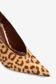 RC Hairy Leopard Skin Pumps Brown VKS120-PZA92