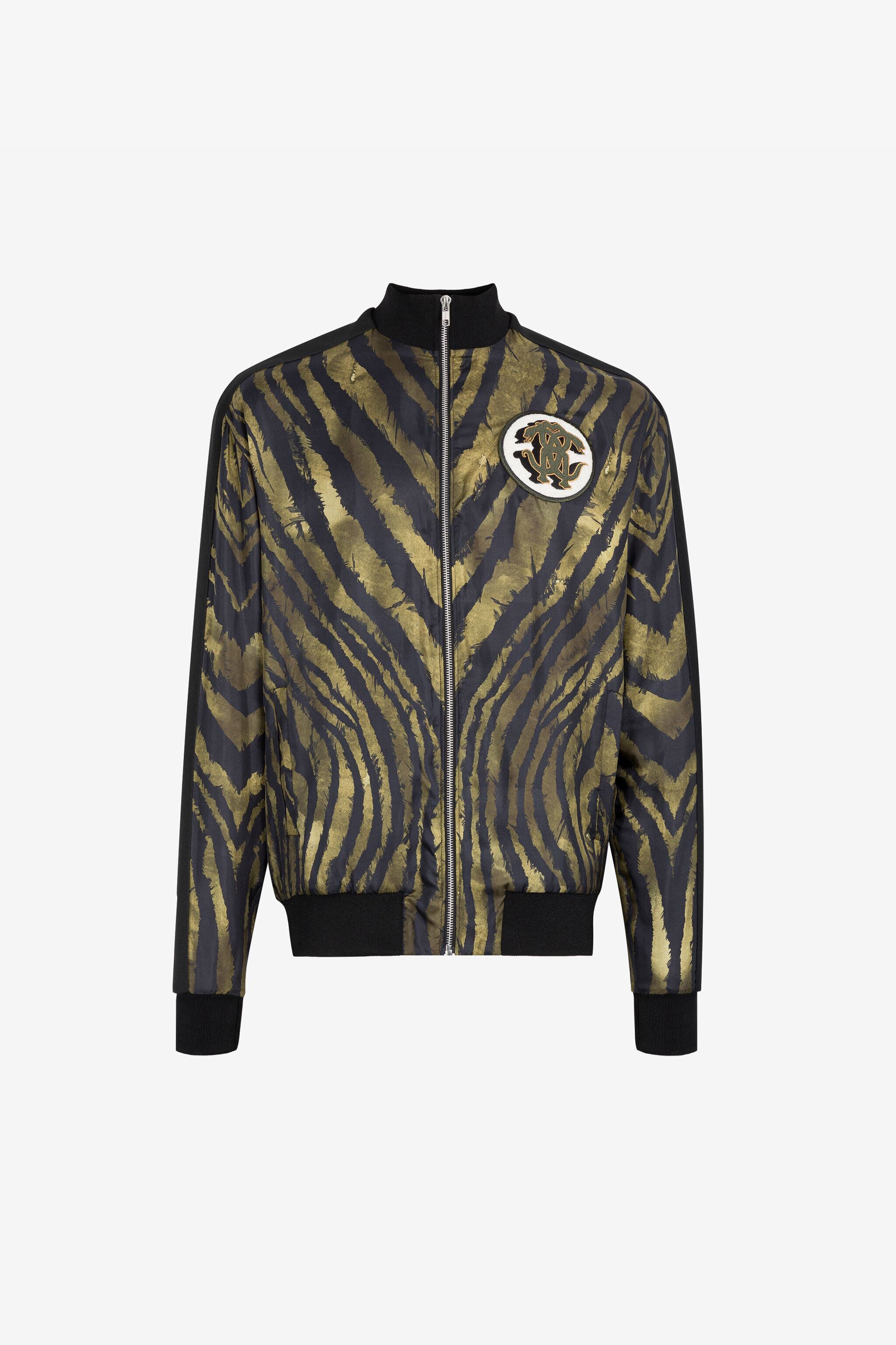 RC Zebra-Print Mirror Snake Jacket RC Zebra-Print Mirror Snake Jacket Dark green/Black RRT66F-2N410
